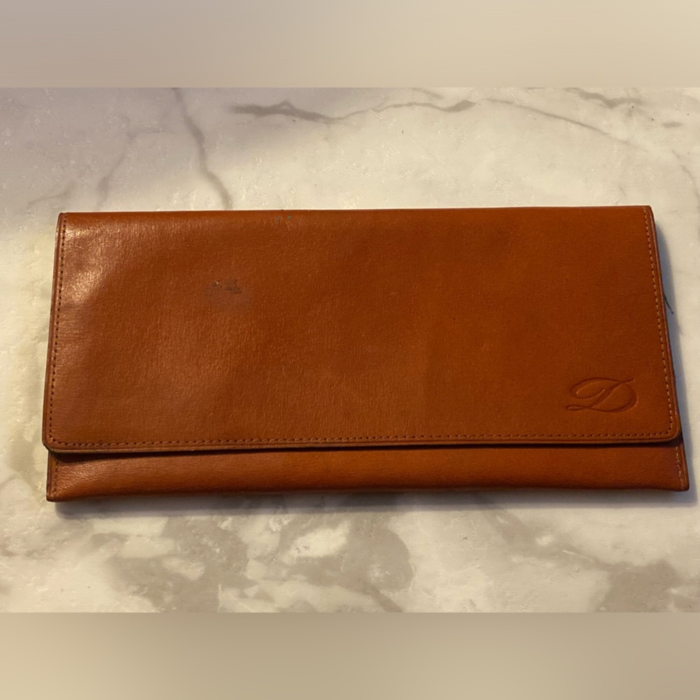 St dupont leather long wallet made in Italy